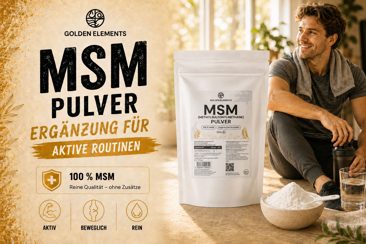 MSM Pulver für aktive Routinen: Warum organischer Schwefel so häufig diskutiert wird