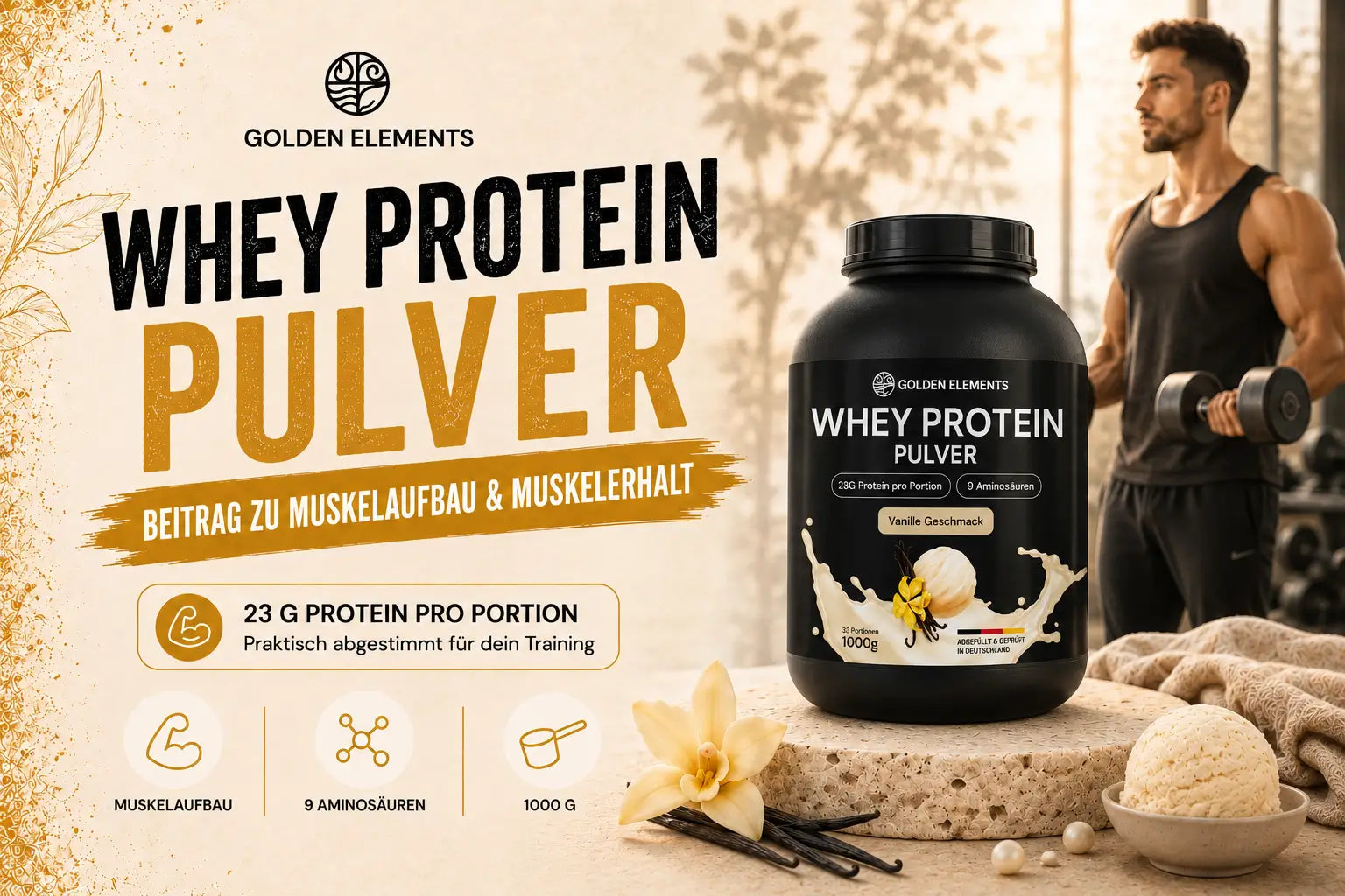 Whey Protein Pulver erklärt: Warum Protein für Muskelaufbau und Muskelerhalt so wichtig ist