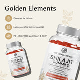 Premium Shilajit Gummies 1000 + Fulvic Acid + Humic Acid - Vitamin C, B6, B12 - 60 pcs