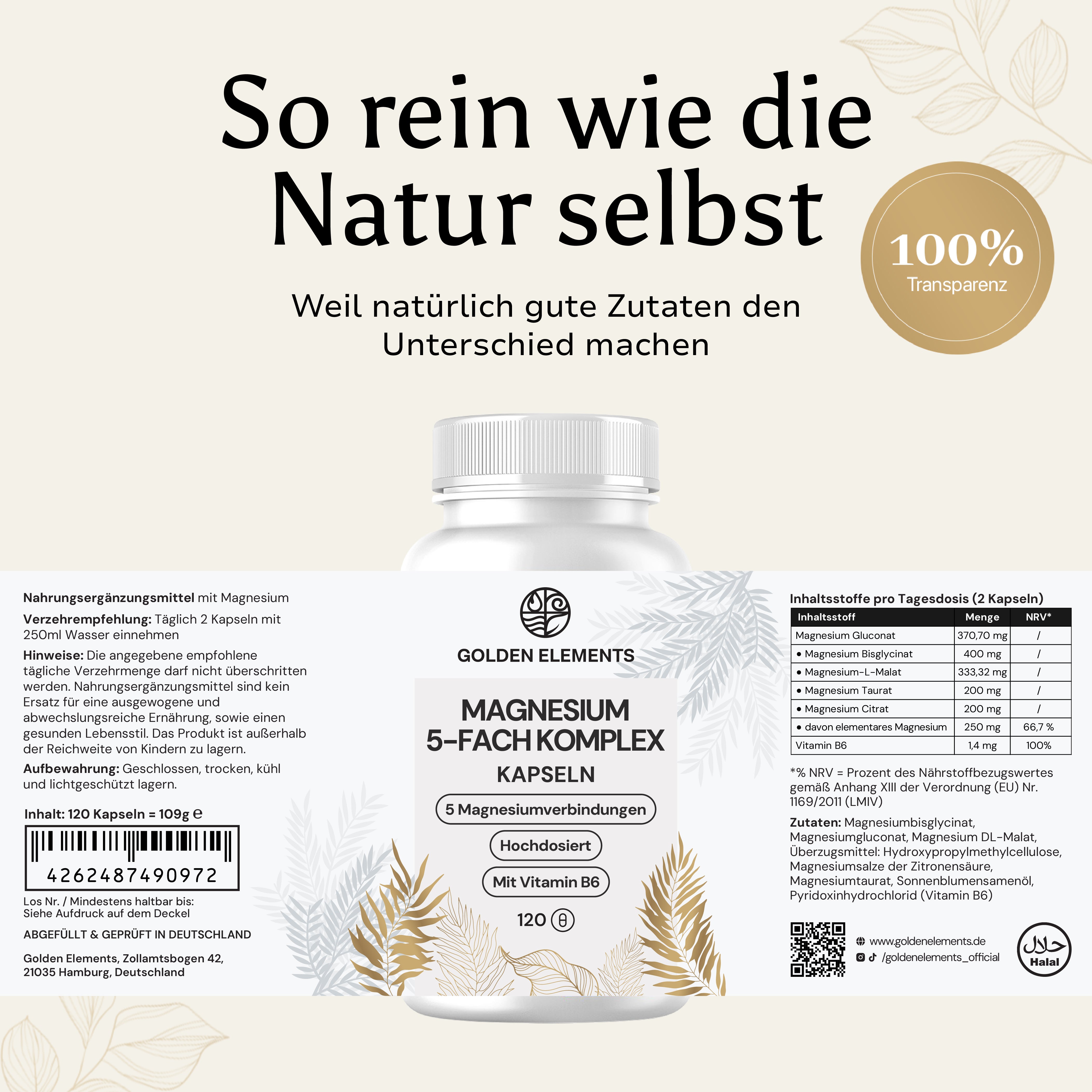 Einnahme des Magnesium 5-Fach Komplexes
